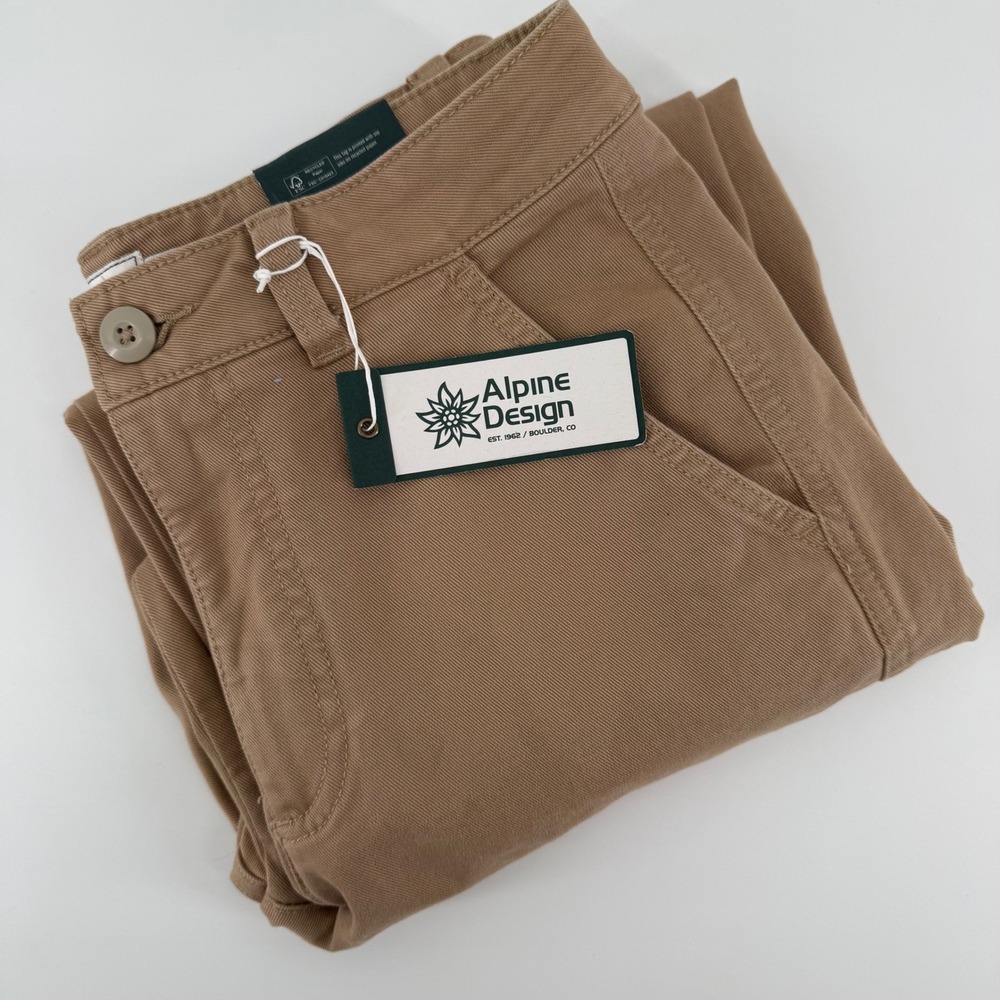 Alpine Design Womens 6 Sahara Sand WAD Barrel Pant High Rise‎ Cropped